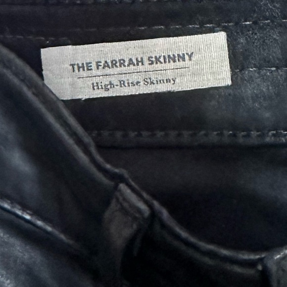 AG Adriano Goldschmied Farrah High-Rise Ankle Faux Leather Skinny Pants size 25 - Picture 10 of 12